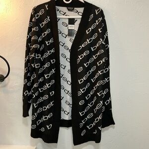 Classic logo bebe sweater black and white